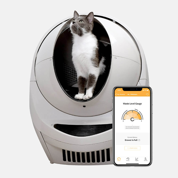 [공급업체직배송] 리터로봇3 커넥트 고양이 자동 화장실 (오더락모래 24kg 증정)