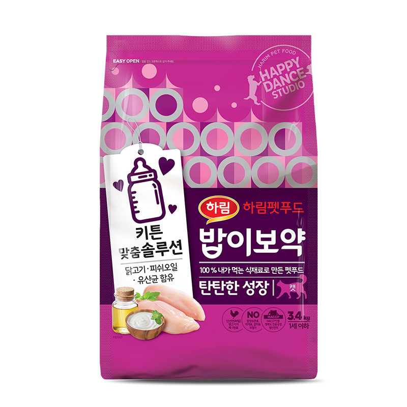 [마시꾸냥 동결트릿 증정] 하림 밥이보약 캣 3.4kg (탄탄한 성장)